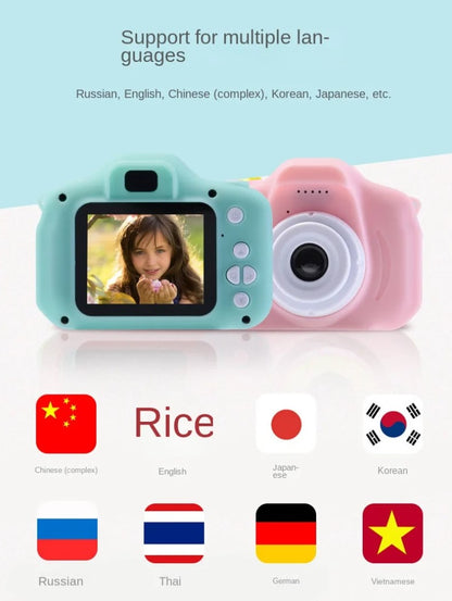 Mini Camera Toy Supports Multiple Languages