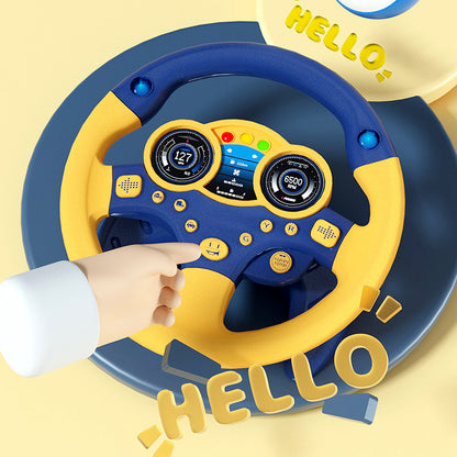 Electric Simulation Steering  Wheel Blue