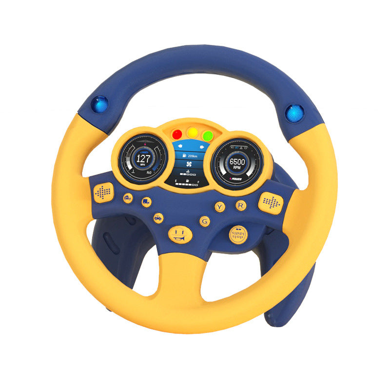 Electric Simulation Steering  Wheel Blue