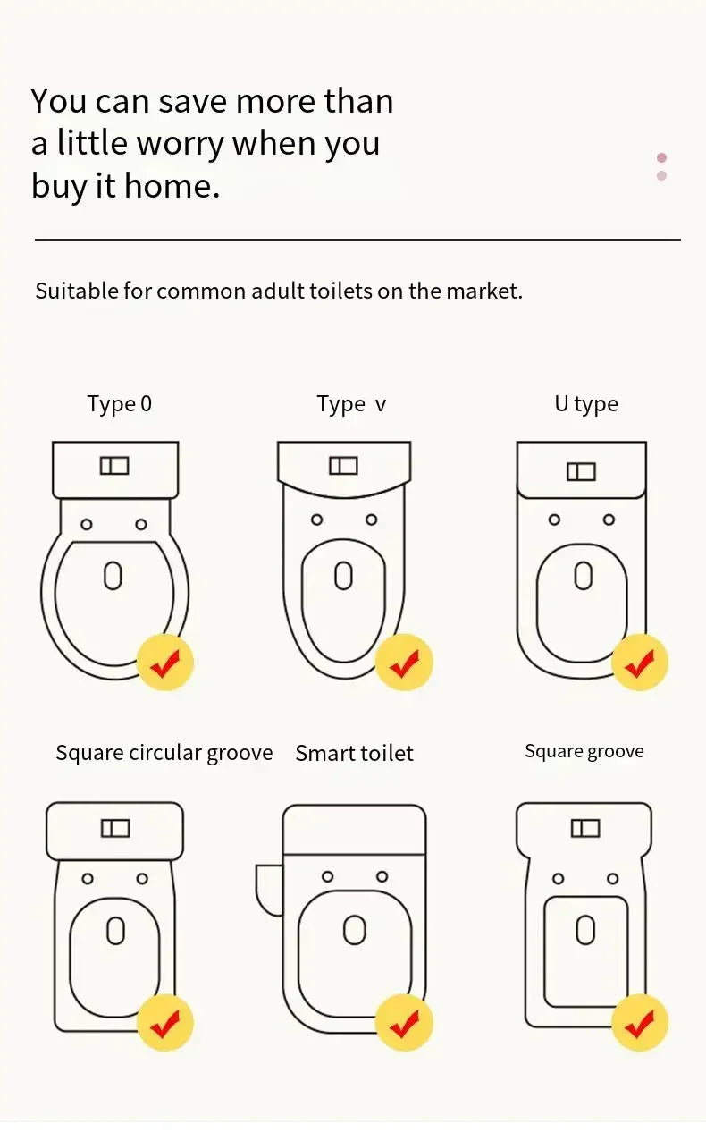 Baby Toilet with Folding Step