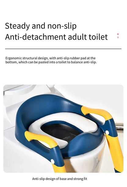 Baby Toilet with Folding Step