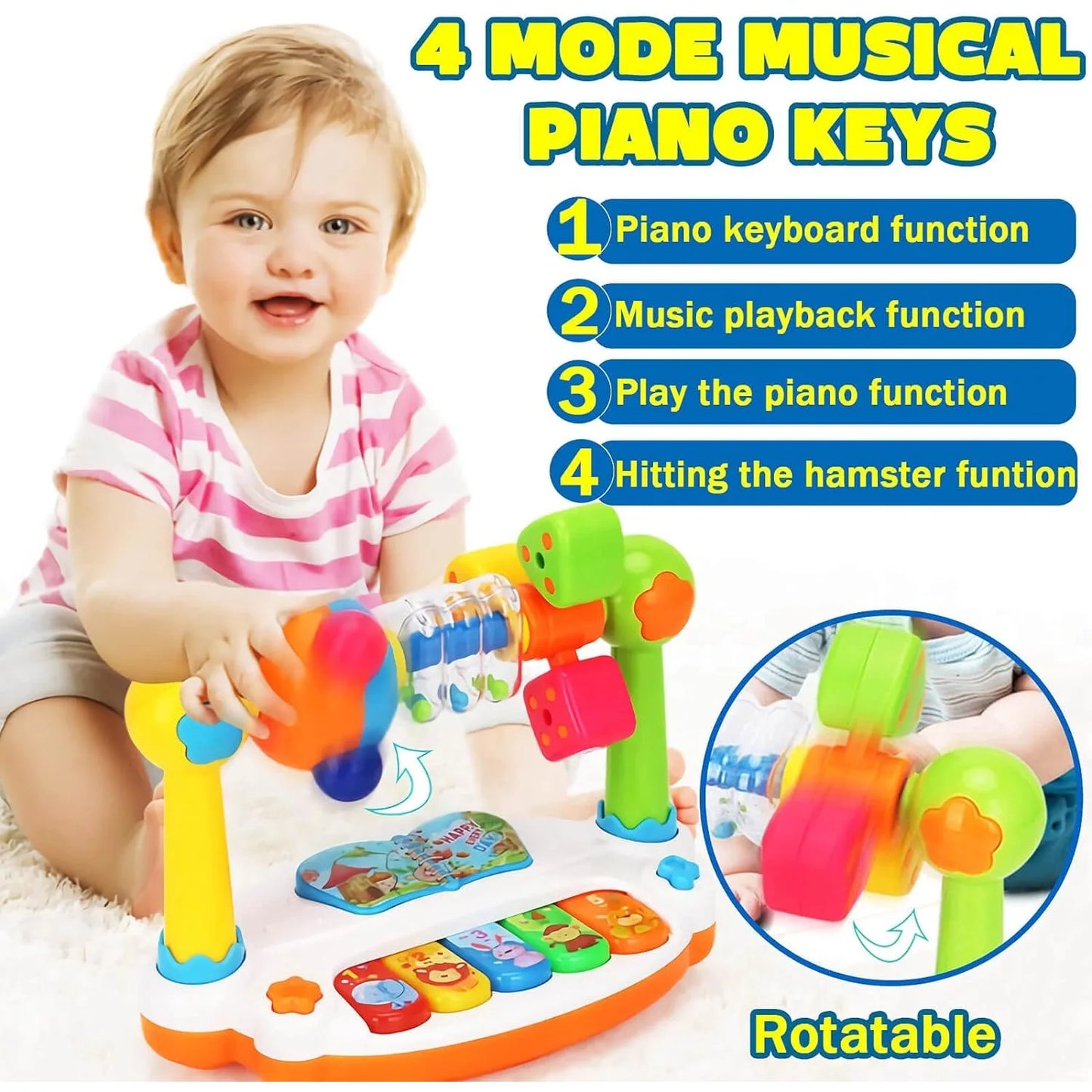 Baby Piano with Light Sound